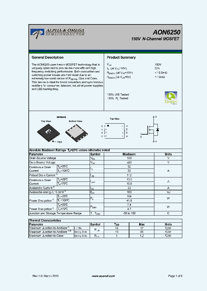 AON6250_7336379.PDF Datasheet