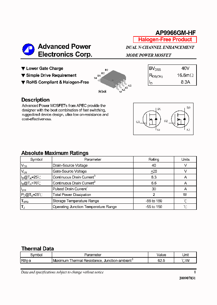 AP9966GM-HF_7339592.PDF Datasheet