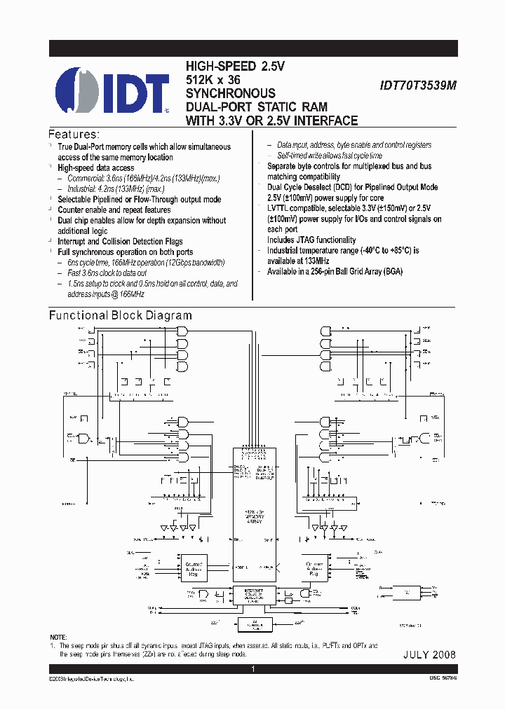 IDT70T3539MS133BCGI_7352528.PDF Datasheet