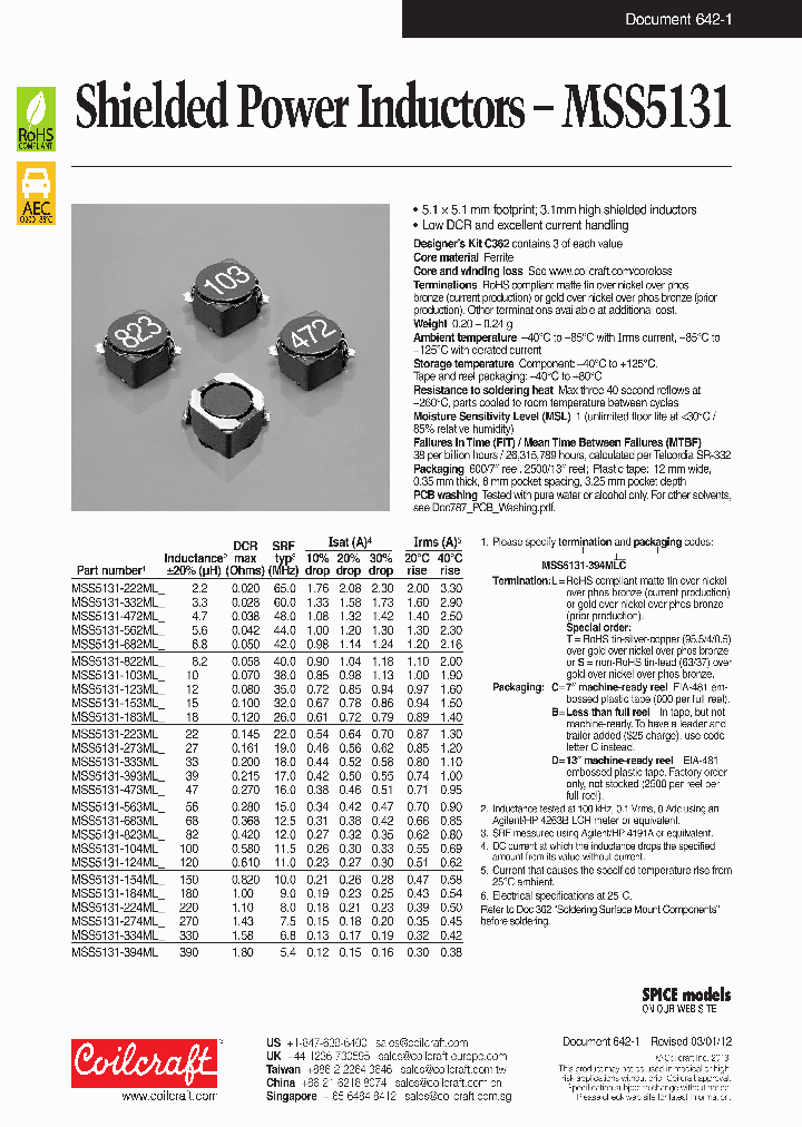 MSS5131-822MLB_7376597.PDF Datasheet