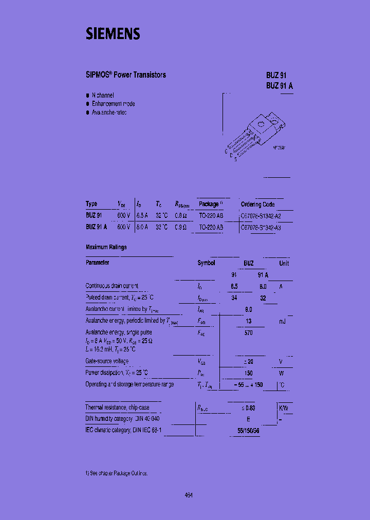 BUZ91A-E3045_7405973.PDF Datasheet