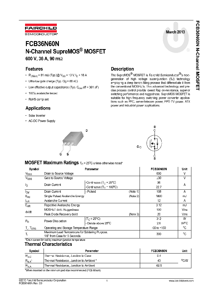 FCB36N60N_7410693.PDF Datasheet