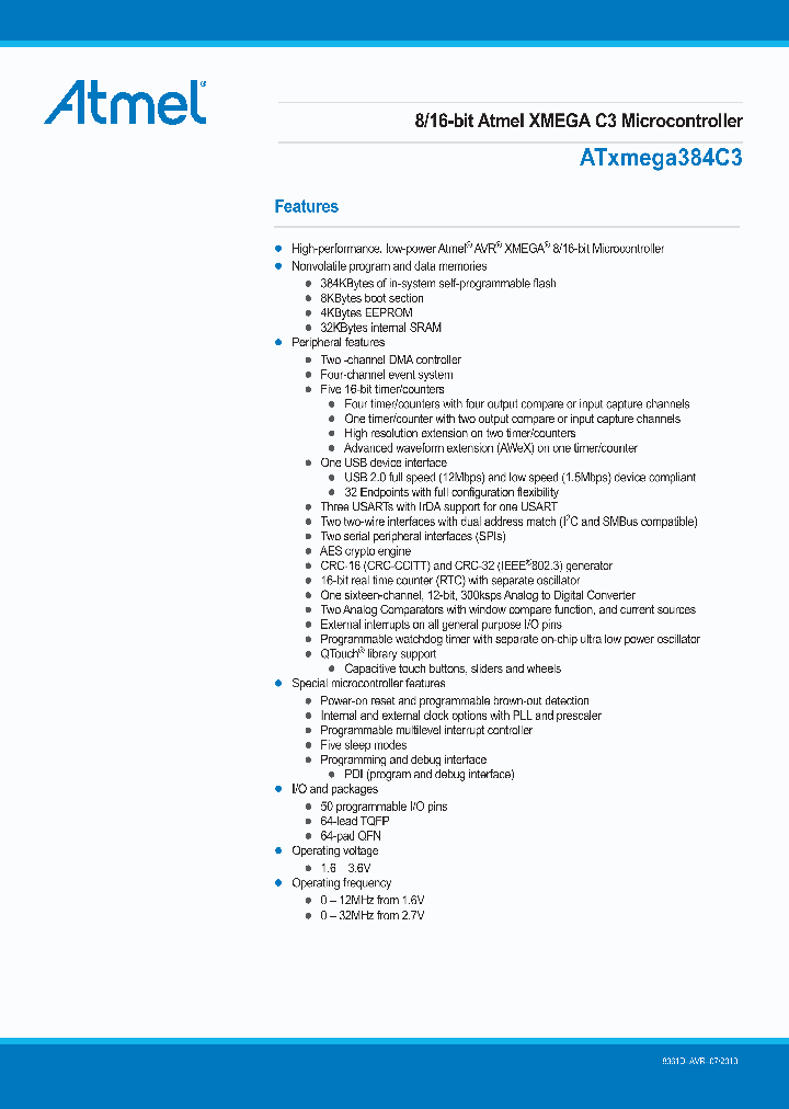 ATTINY20-XU_7423218.PDF Datasheet