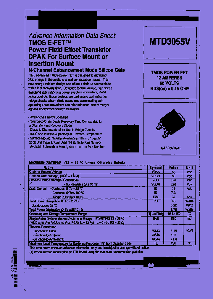 MTD3055V-T4_7423950.PDF Datasheet