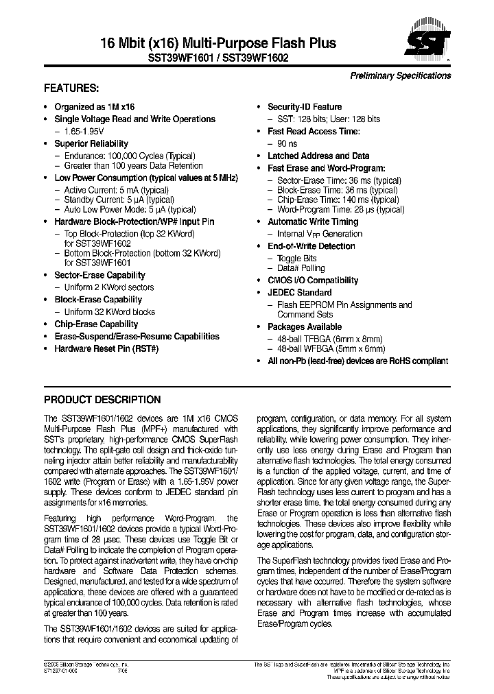 SST39WF1602_7483573.PDF Datasheet