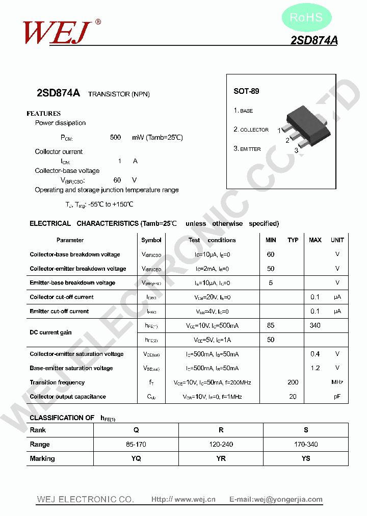 2SD874A_7483518.PDF Datasheet