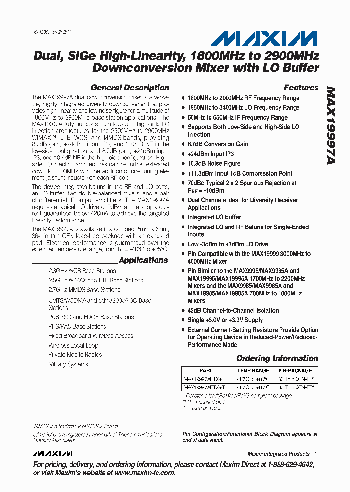 MAX19997A11_7484652.PDF Datasheet