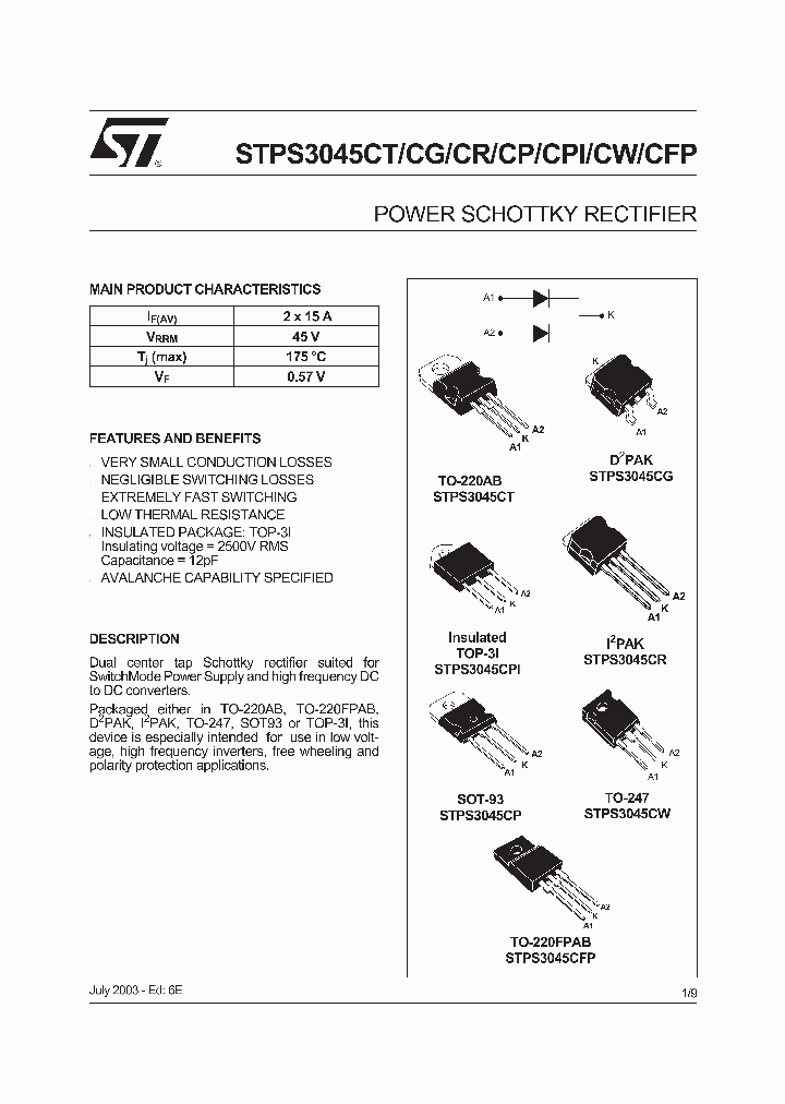 STPS3045CW_7493799.PDF Datasheet