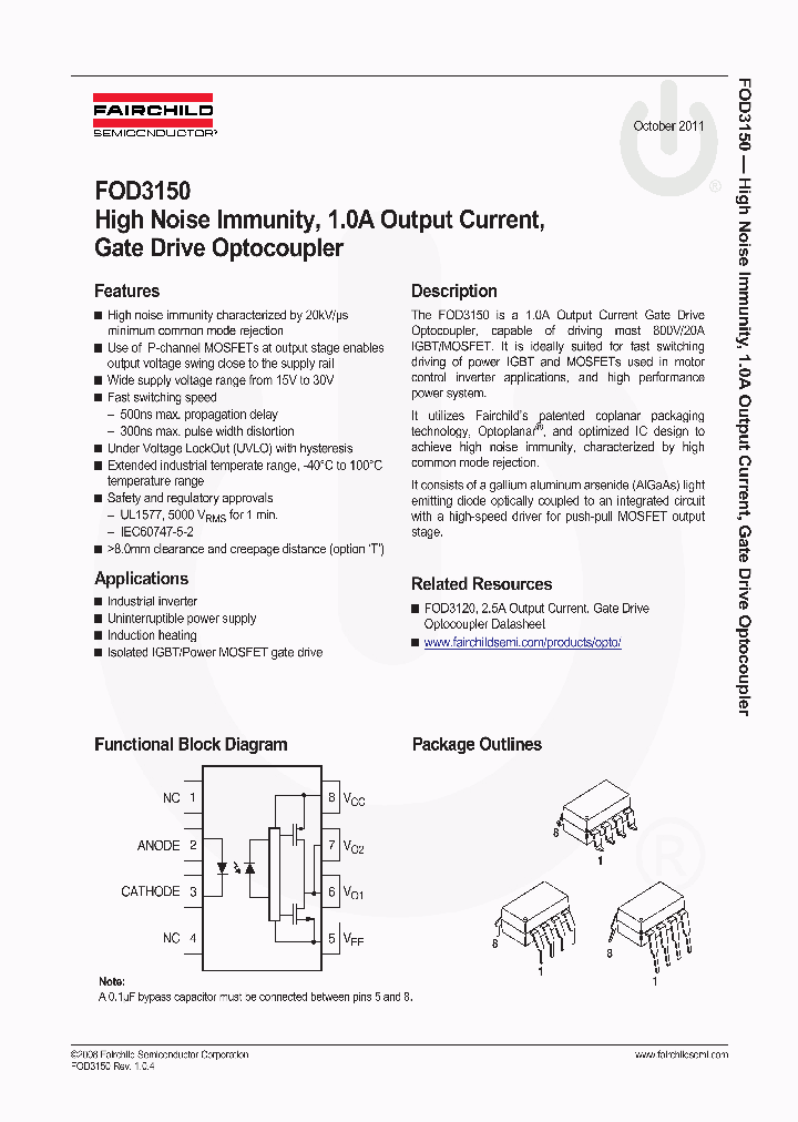 FOD3150TV_7500400.PDF Datasheet