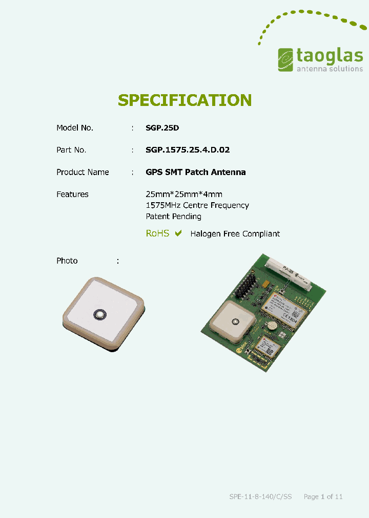 SGP25D_7501151.PDF Datasheet