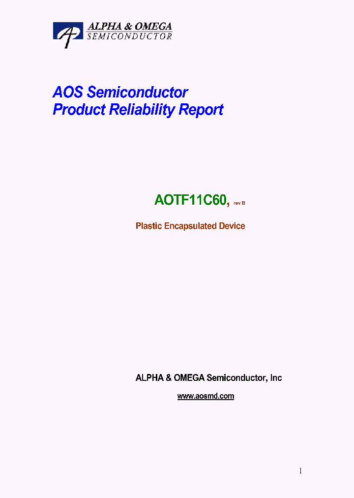 AOTF11C60_7508932.PDF Datasheet
