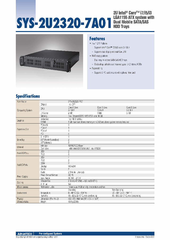 SYS-2U2320-7A01_7511377.PDF Datasheet