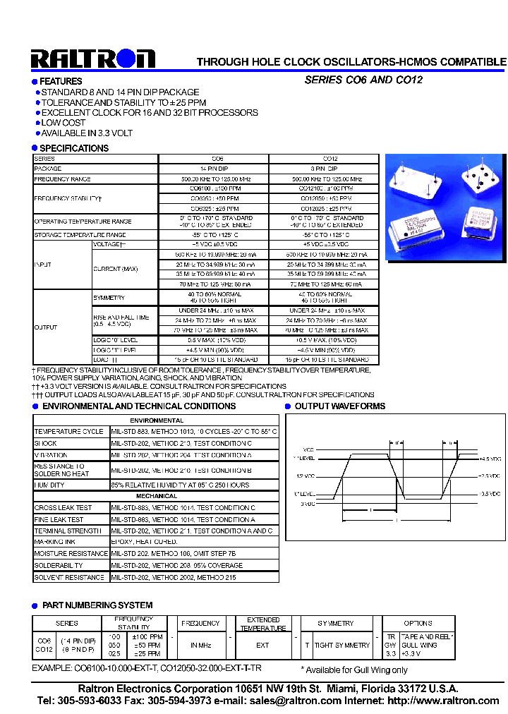 RALTRONELECTRONICSCORPORATION-CO12050_7511650.PDF Datasheet