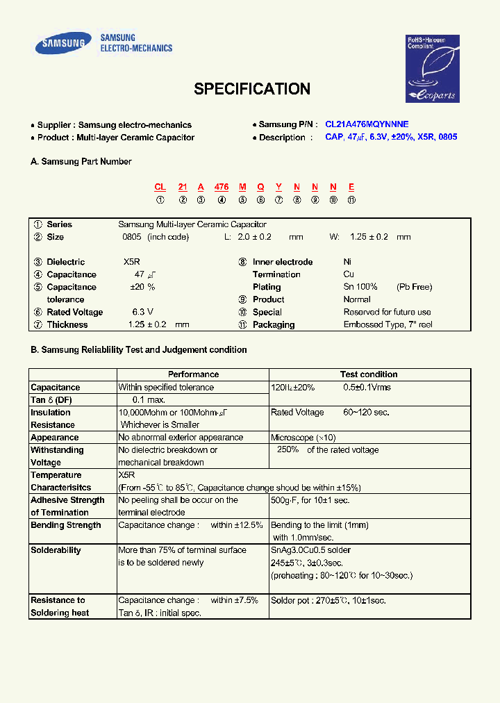 CL21A476MQYNNNE_7517923.PDF Datasheet