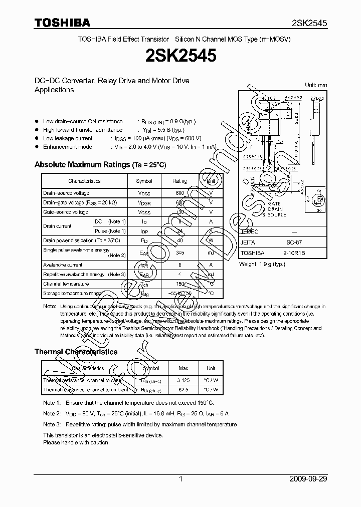 2SK2545T_7520760.PDF Datasheet