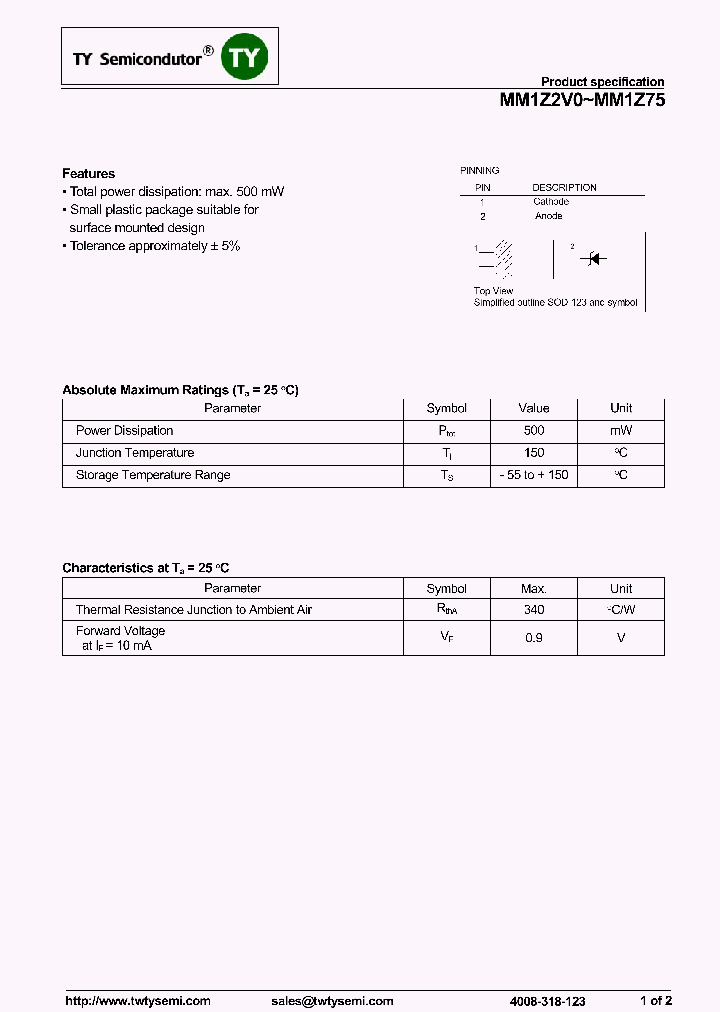 MM1Z2V0_7530826.PDF Datasheet