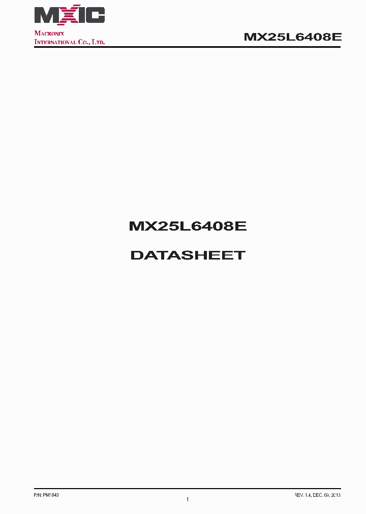 MX25L6408EMI12G_7543022.PDF Datasheet