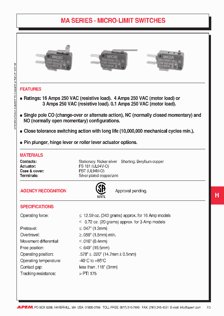 MAA7A_7547412.PDF Datasheet Download --- IC-ON-LINE