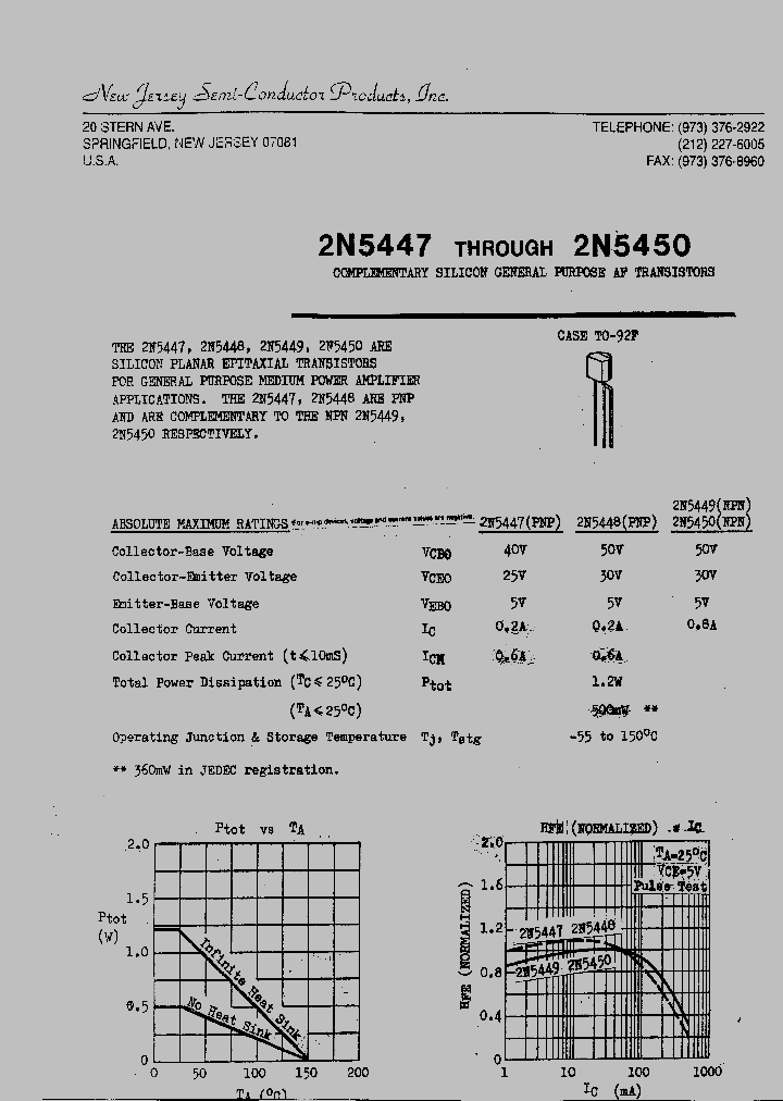 2N5450_7555590.PDF Datasheet