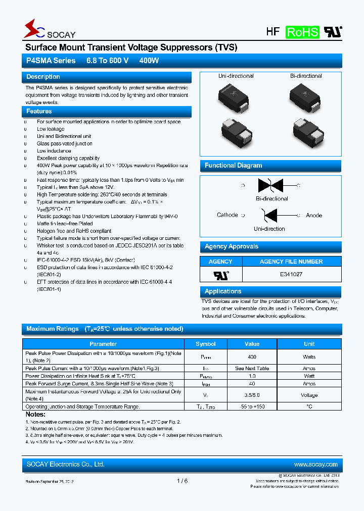 P4SMA600A_7555958.PDF Datasheet