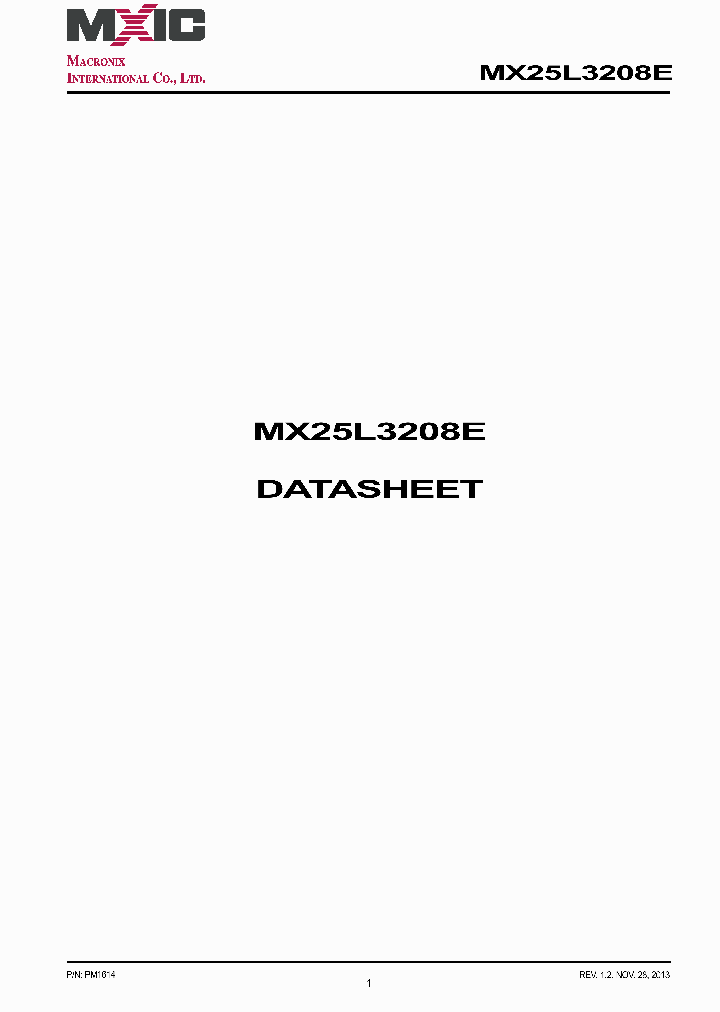 MX25L3208EZNI12G_7559628.PDF Datasheet