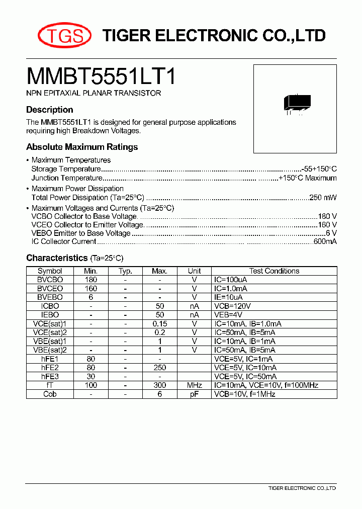 MMBT5551LT1_7562804.PDF Datasheet