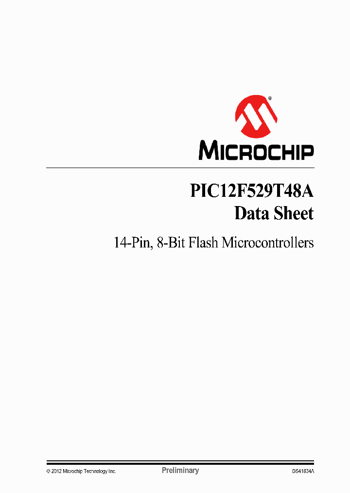 PIC12F529T48A_7563314.PDF Datasheet