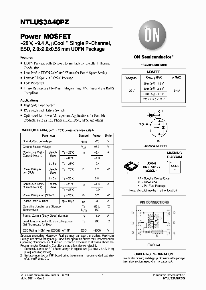 NTLUS3A40PZ_7571680.PDF Datasheet