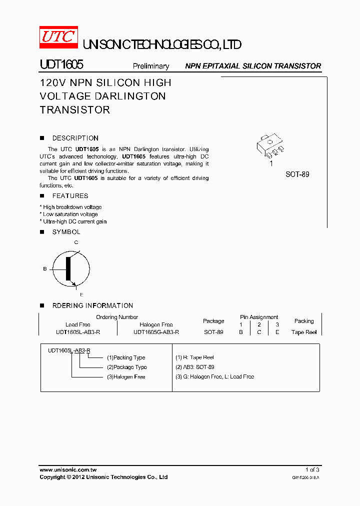 UDT1605G-AB3-R_7579327.PDF Datasheet