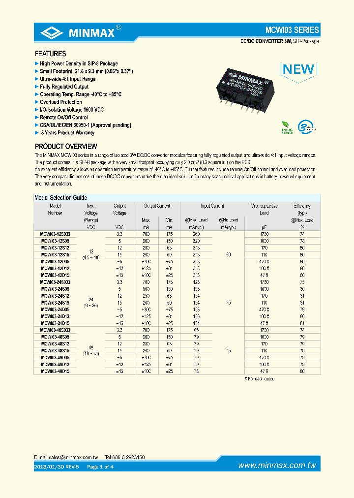 MCWI03-12S033_7582289.PDF Datasheet