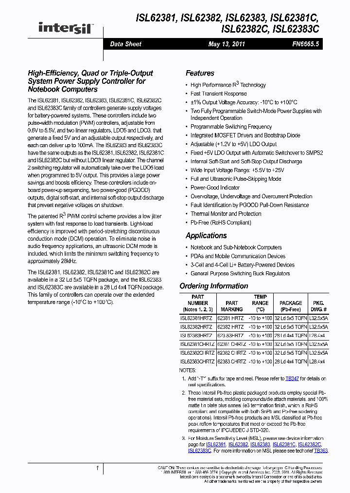 ISL62383CHRTZ_7587205.PDF Datasheet