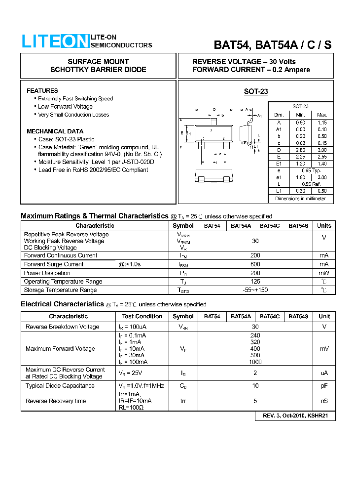 BAT54_7589505.PDF Datasheet