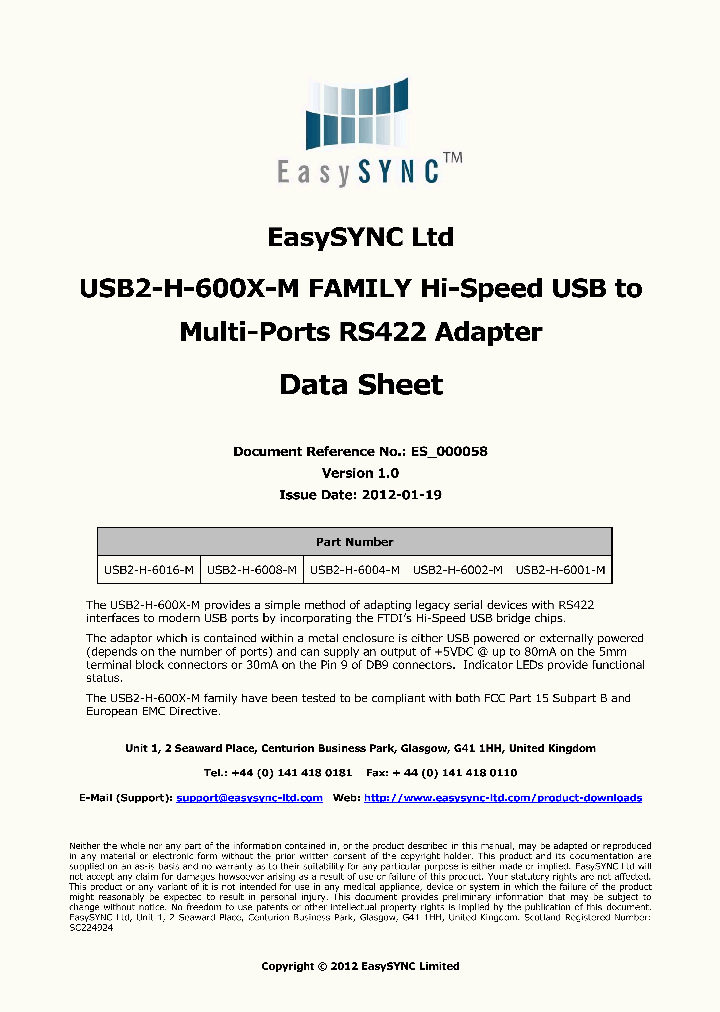 USB2-H-6004-M_7594226.PDF Datasheet
