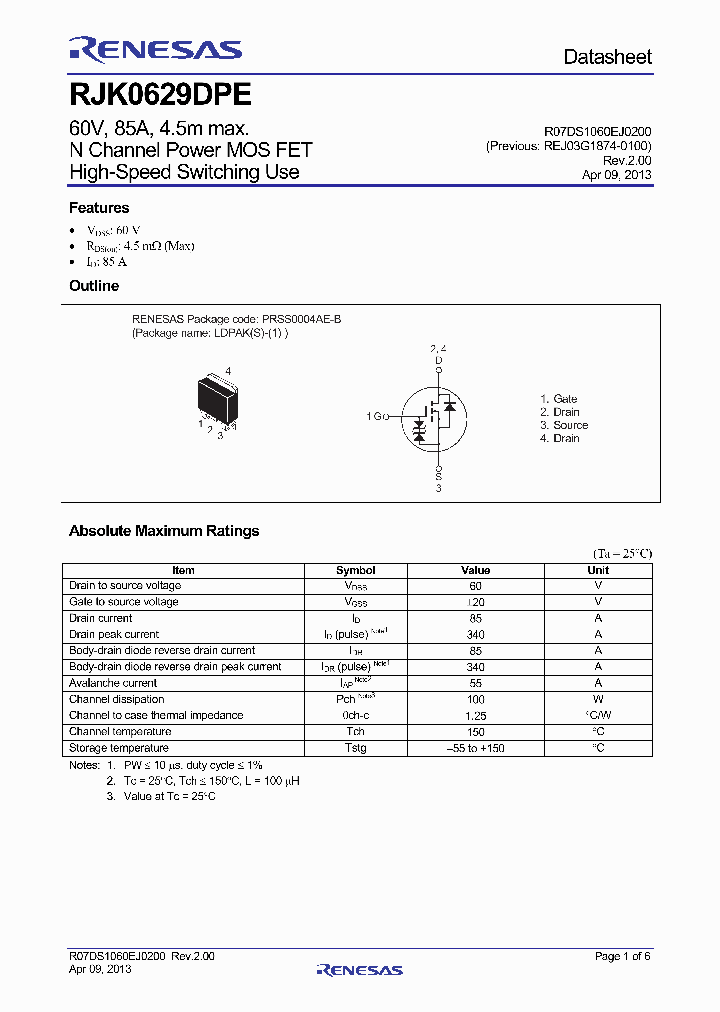 RJK0629DPE_7594400.PDF Datasheet
