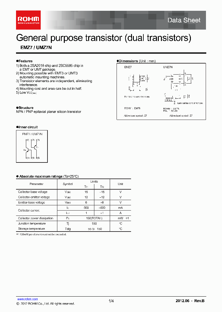 EMZ7T2R_7594667.PDF Datasheet