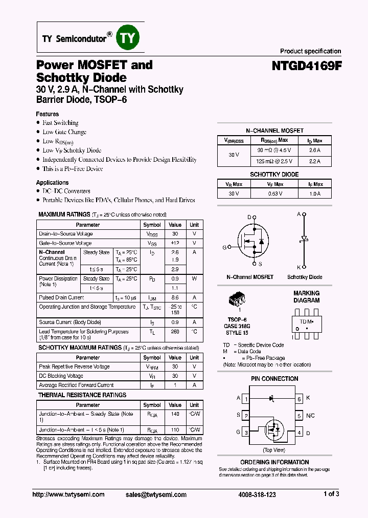 NTGD4169FT1G_7596564.PDF Datasheet