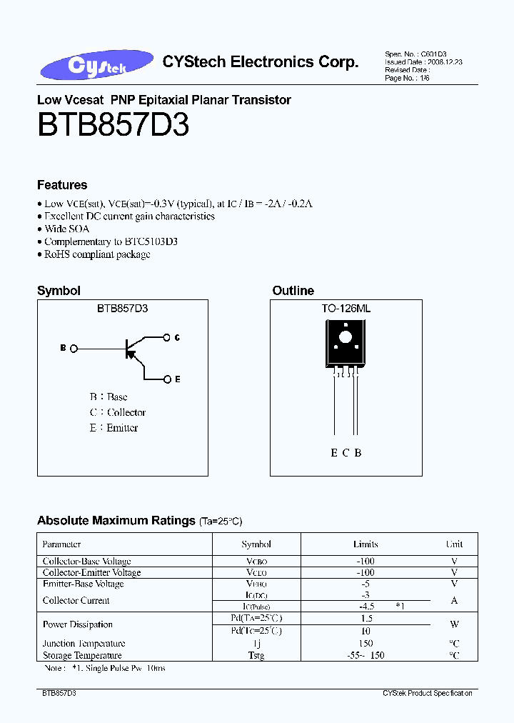 BTB857D3_7597941.PDF Datasheet
