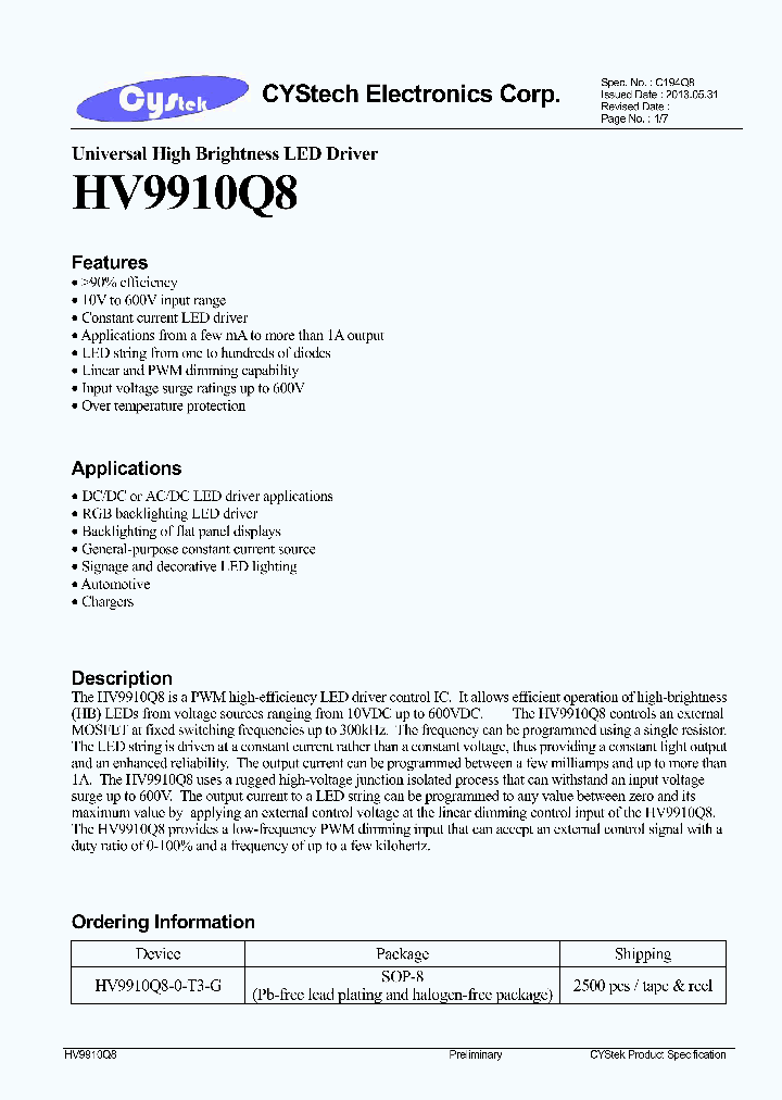 HV9910Q8_7601143.PDF Datasheet