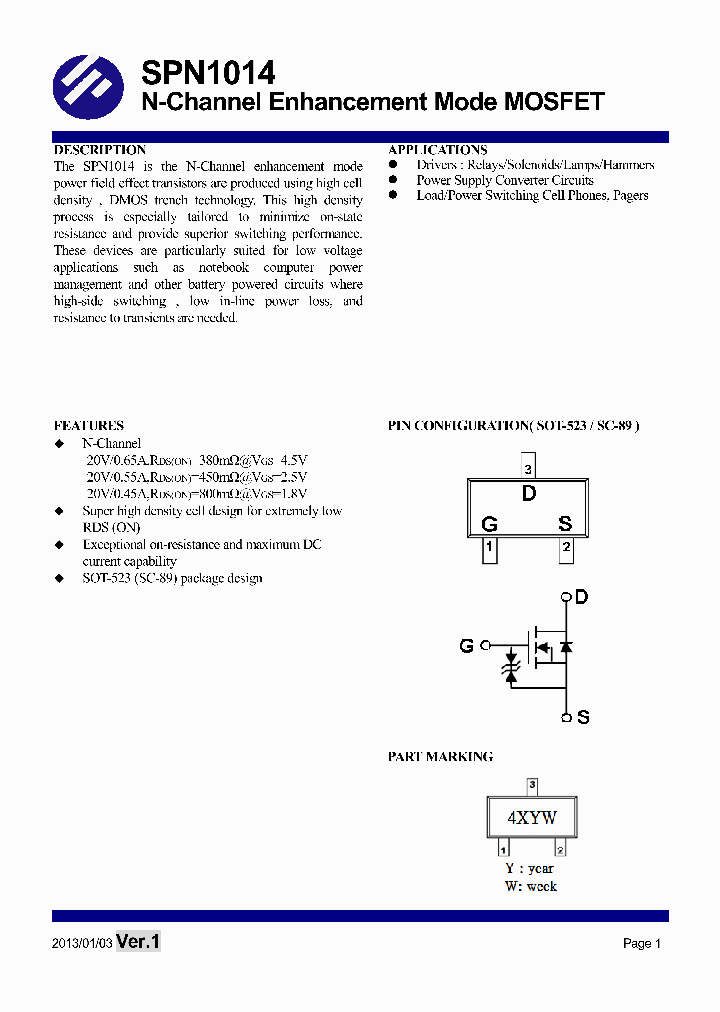 SPN1014_7602130.PDF Datasheet