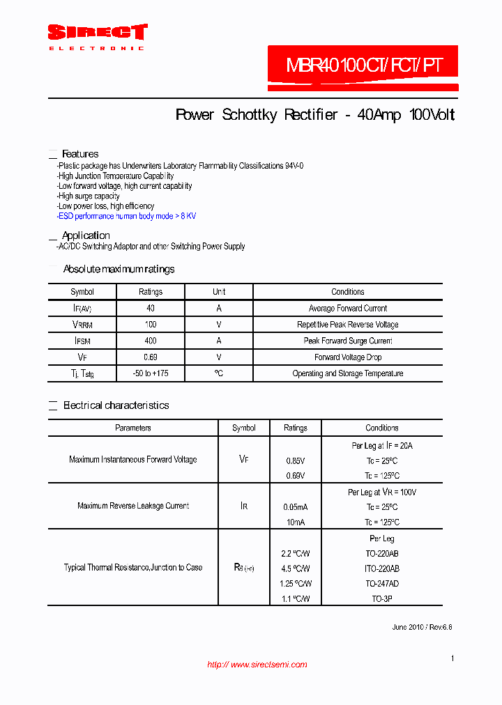 MBR40100CT_7604611.PDF Datasheet