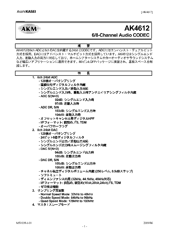 AK4612_7609407.PDF Datasheet