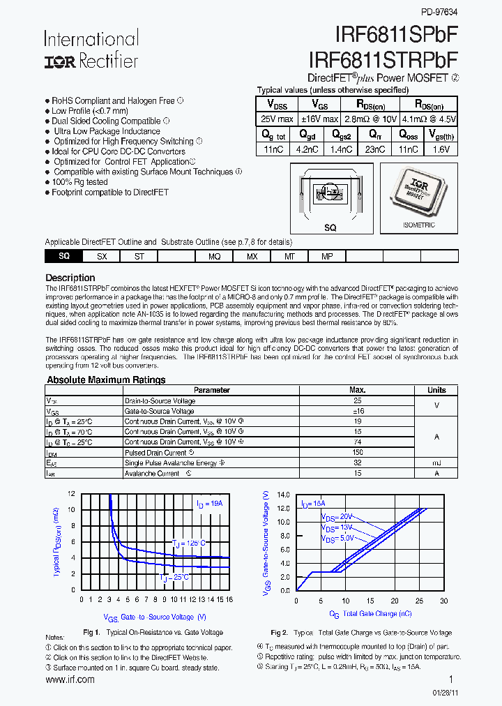 IRF6811STR1PBF_7611359.PDF Datasheet