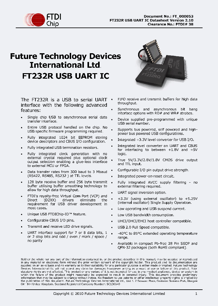 FT232RL_7620298.PDF Datasheet