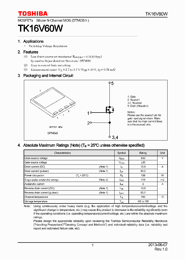 TK16V60W_7623858.PDF Datasheet