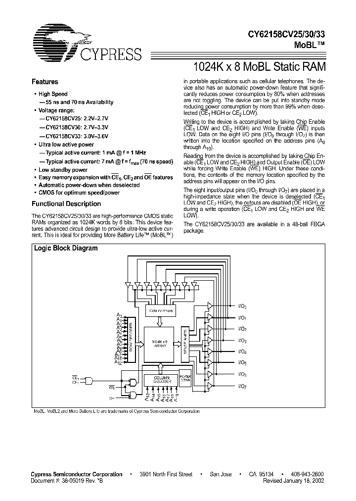 CY62158CV25LL-55BAI_7632127.PDF Datasheet