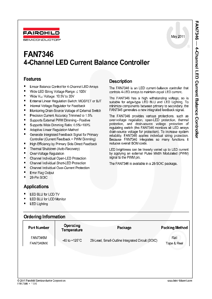 FAN7346M_7633703.PDF Datasheet