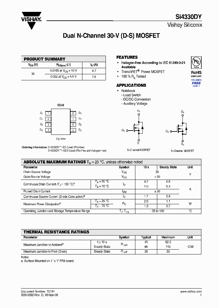 SI4330DY-T1-E3_7642282.PDF Datasheet