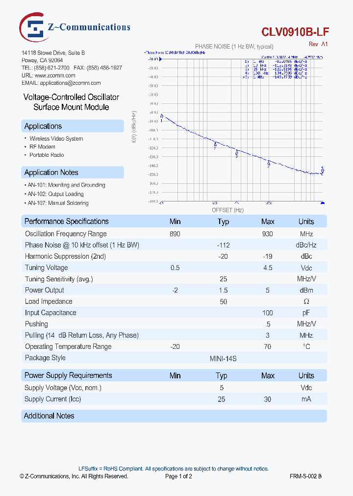 CLV0910B_7642525.PDF Datasheet