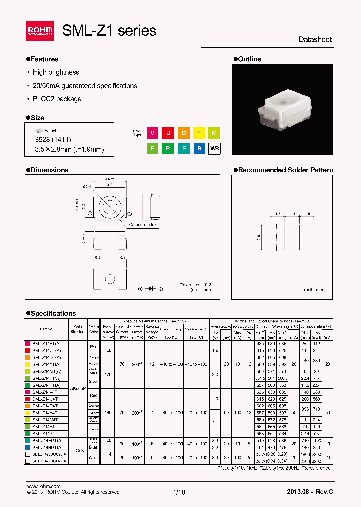 SMLZ14WBGDWA_7646578.PDF Datasheet