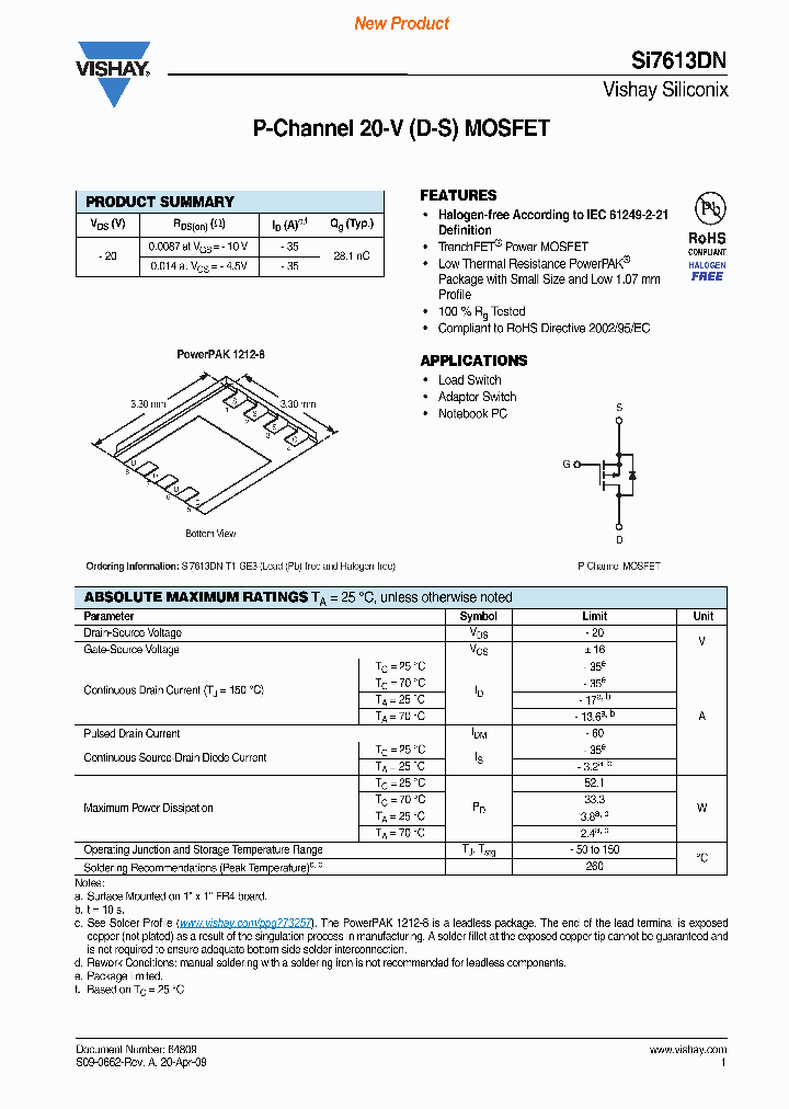 SI7613DN_7650557.PDF Datasheet